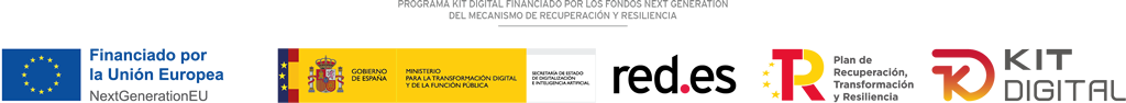 Logotipos oficiales del programa Kit Digital y de los organismos responsables de la subvención.